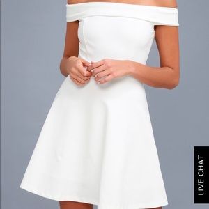 Lulus white skater dress